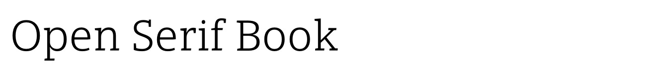 Open Serif Book image